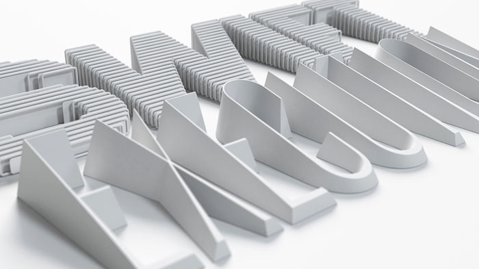 耐克籃球探索主題立體字設(shè)計