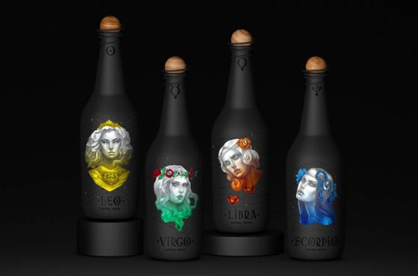 十二星座化身冷艷美女，與你共飲葡萄酒