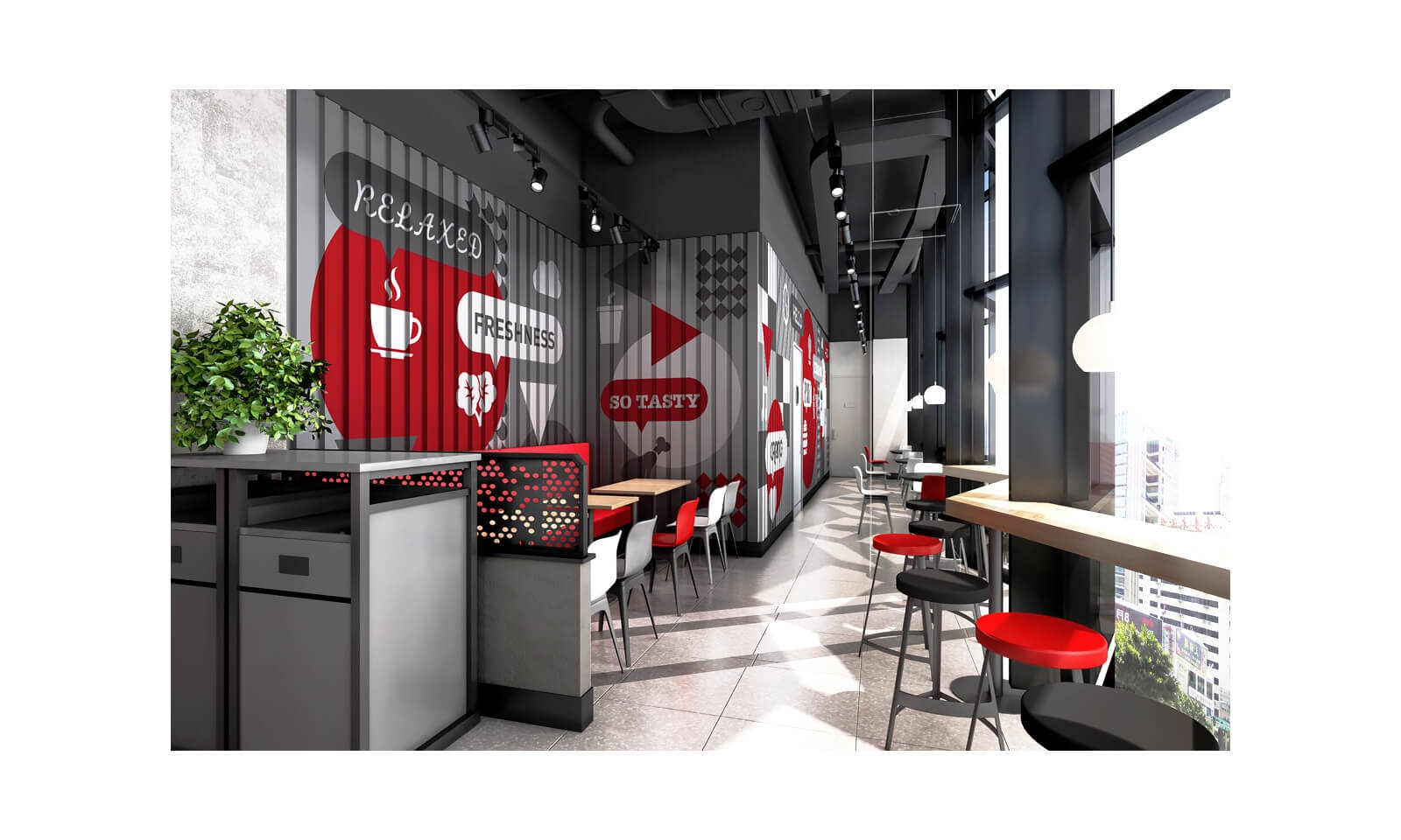 經常去肯德基，卻沒有發現墻上的小巧思|壁畫插畫設計